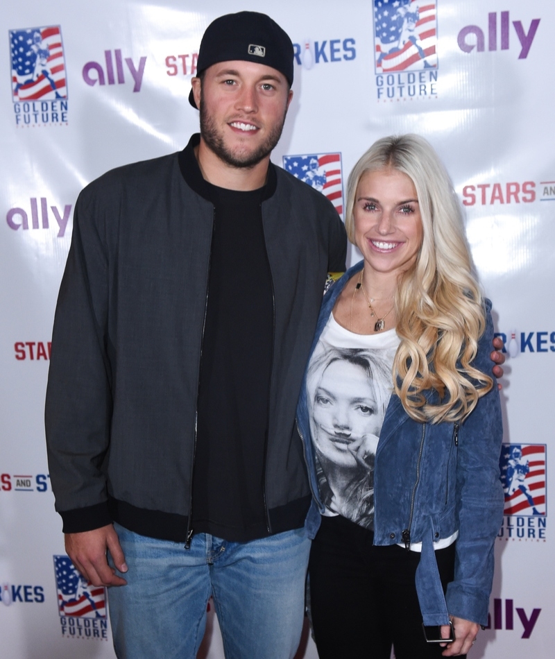 Matthew Stafford und Kelly Stafford | Getty Images Photo by Aaron J. Thornton