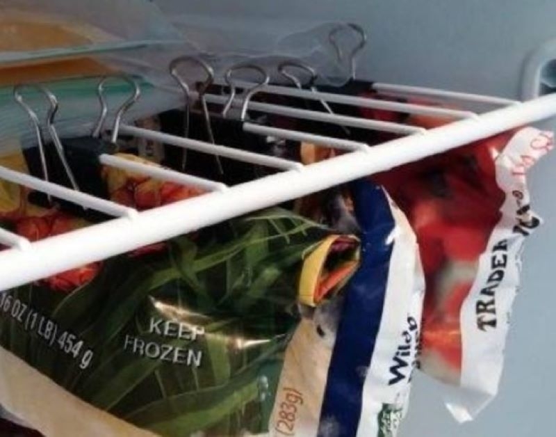 Binder Clips im Gefrierschrank verwenden | Imgur.com/jYIgo1z