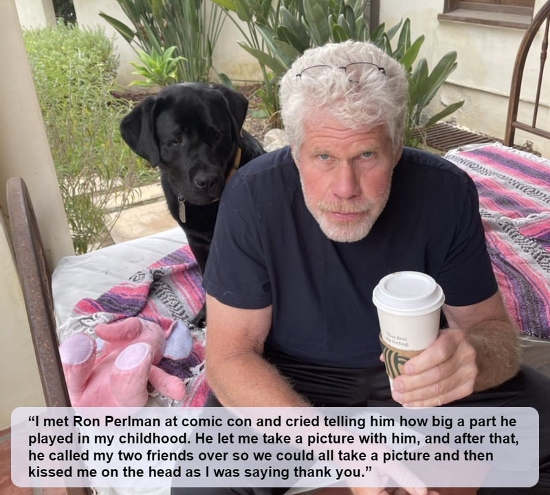 Ron Perlman | Instagram/@perlmutations