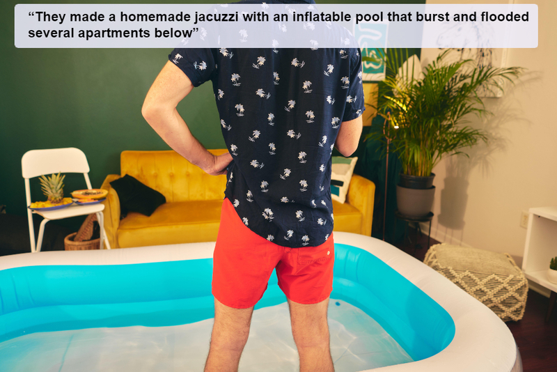 Homemade Inflatable Jacuzzi | Alamy Stock Photo