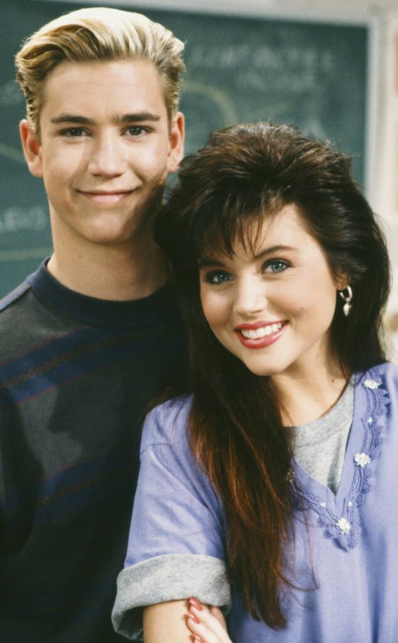 Zack Morris and Kelly Kapowski, “Saved By The Bell” | Movie Stills