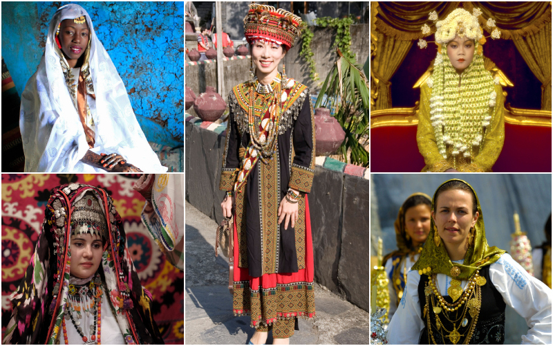 Weitere traditionelle Hochzeitskleidung aus aller Welt | Alamy Stock Photo 