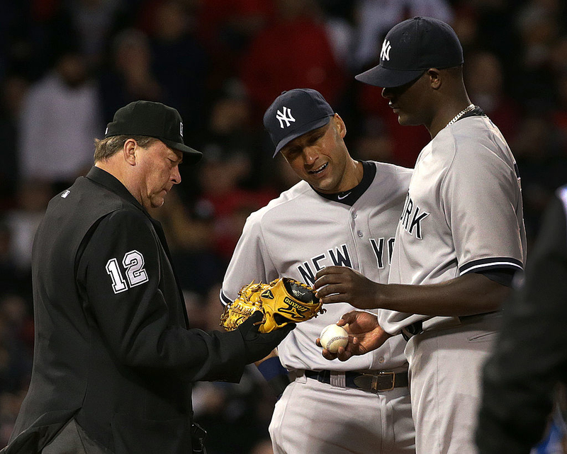 Tarring the Ball | Getty Images Photo by Barry Chin/The Boston Globe