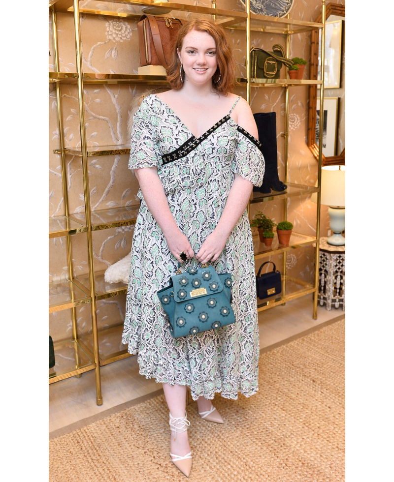Shannon Purser, Asos Green Dress | Getty Images Photo by Stefanie Keenan/ Glamour x Tory Burch Axelle/Bauer-Griffin/FilmMagic