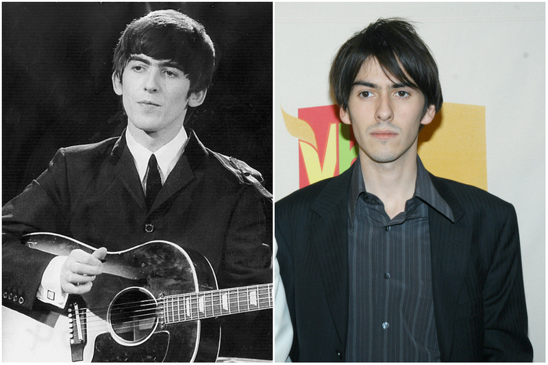 George Harrison e Dhani Harrison | Getty Images Photo by staff & Stephen Lovekin/FilmMagic