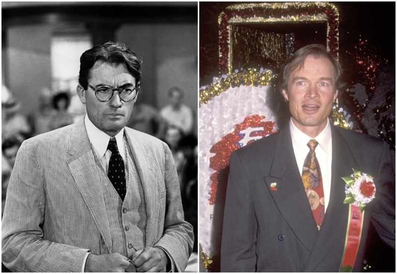 Gregory Peck e Stephen Peck | Alamy Stock Photo by TCD/Prod.DB & Getty Images Photo by Ron Galella, Ltd.