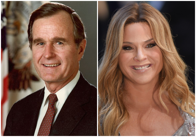 Jenna Bush-Hager: Enkelin von George H.W. Bush | Getty Images Photo by Hulton Archive & Alamy Stock Photo by Efren Landaos/SOPA Images via ZUMA Press Wire