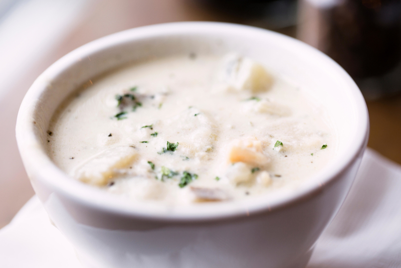 Clam Chowder | Alamy Stock Photo by Cindy Goff