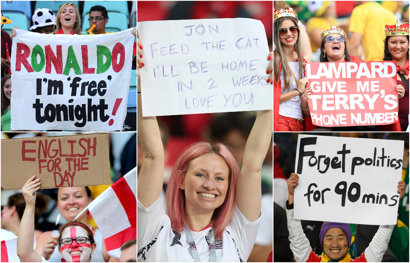 The Funniest FIFA World Cup Banners in History: Try Not to Laugh! | Alamy Stock Photo