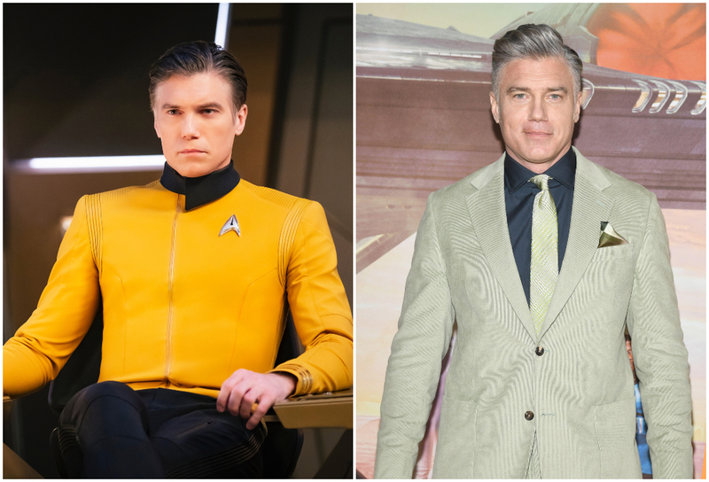 Anson Mount als Christopher Pike | MovieStillsDB Photo by patricklucas/production studio & Alamy Stock Photo by Anthony Behar/Sipa USA