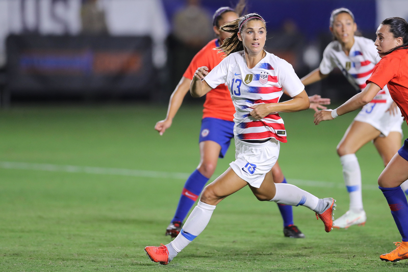 She Continues Making Soccer History | Alamy Stock Photo by Peter Joneleit/Cal Sport Media