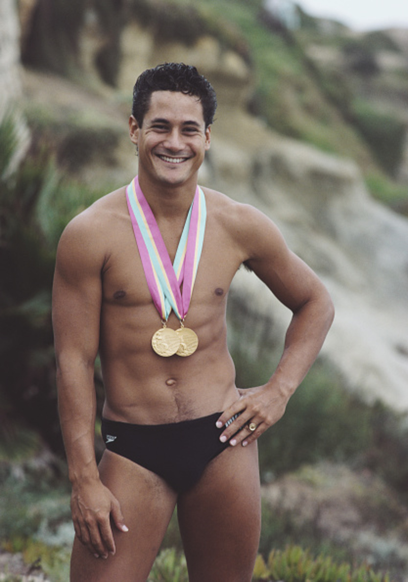 Greg Louganis – Plongée | Getty Images Photo by Tony Duffy/Allsport