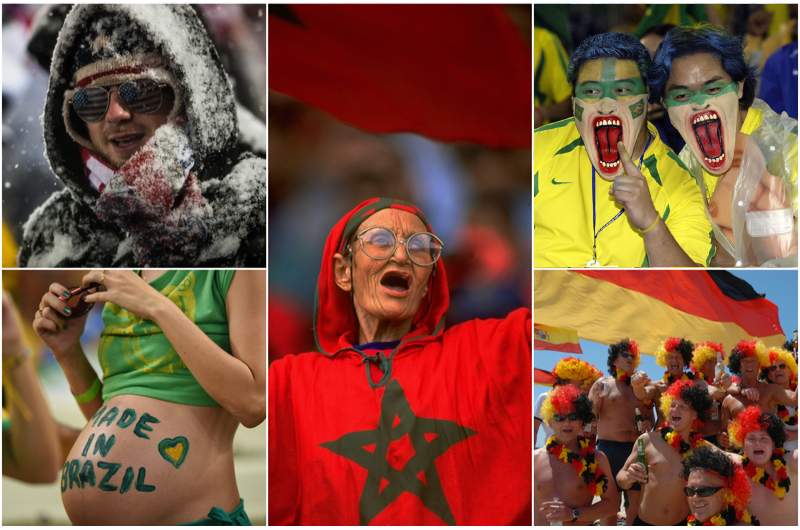 Fotos increíbles de hinchas de la Copa del Mundo de la FIFA | Getty Images Photo by Dustin Bradford & picture alliance & Anton Want & Alamy Stock Photo by Allstar Picture Library Ltd & Agencja Fotograficzna Caro/Kaiser