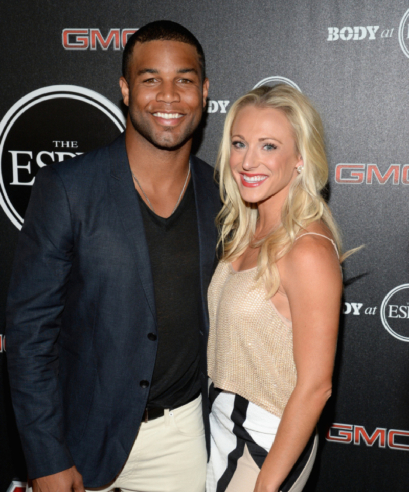 Elise Tate & Golden Tate | Getty Images Photo by Michael Kovac