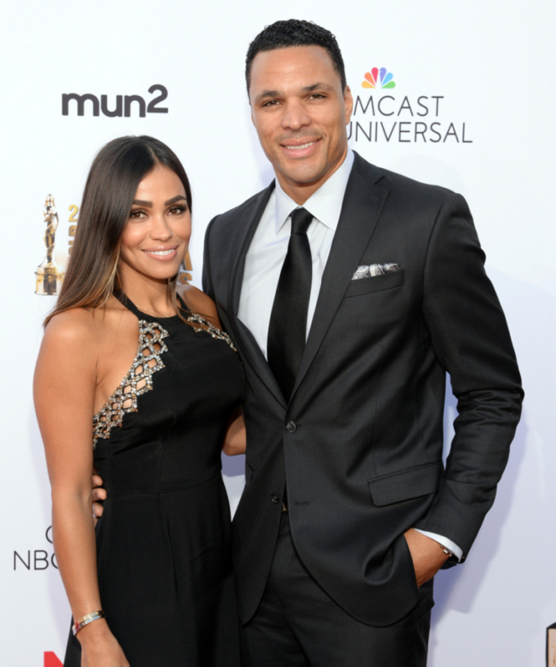 October Gonzalez & Tony Gonzalez | Getty Images Photo by Michael Kovac