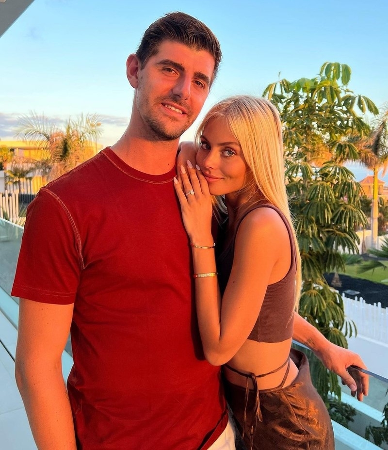 Thibaut Courtois & Mishel Gerzig | Instagram/@mishelgerzig