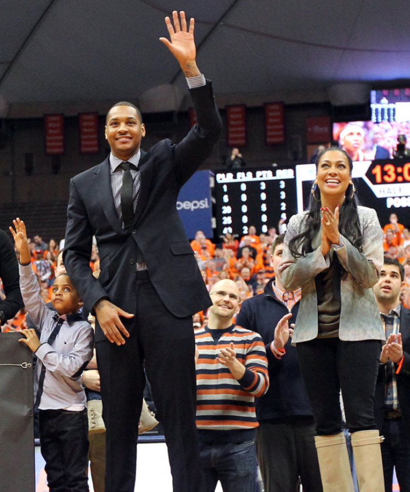 Alani Vasquez & Carmelo Anthony | Getty Images Photo by Nate Shron