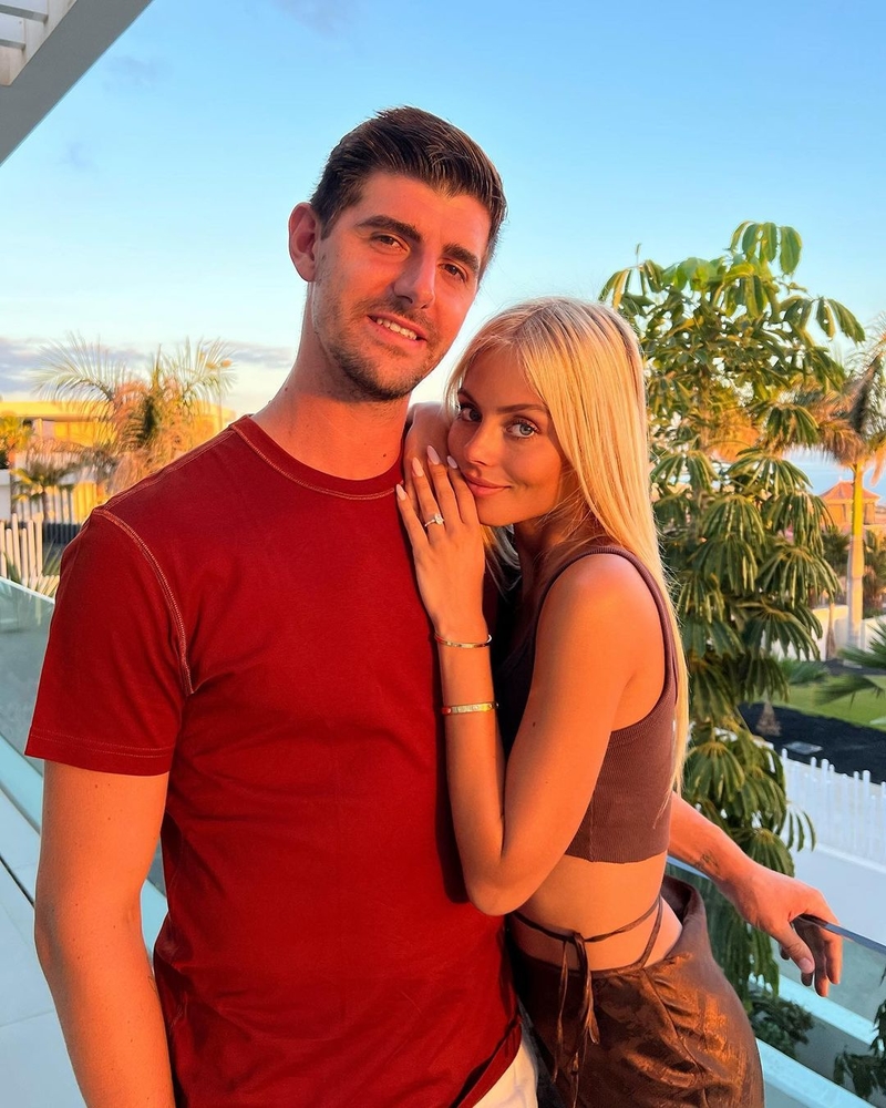 Thibaut Courtois & Mishel Gerzig | Instagram/@mishelgerzig