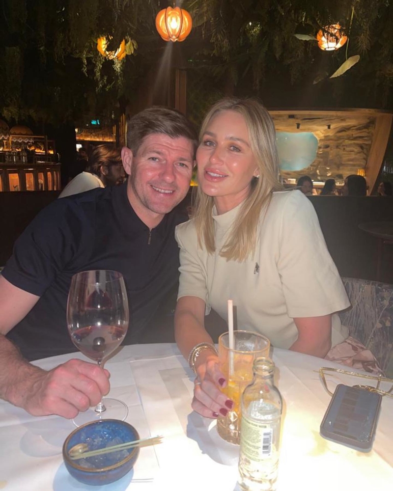 Steven Gerrard & Alex Curran | Instagram/@stevengerrard