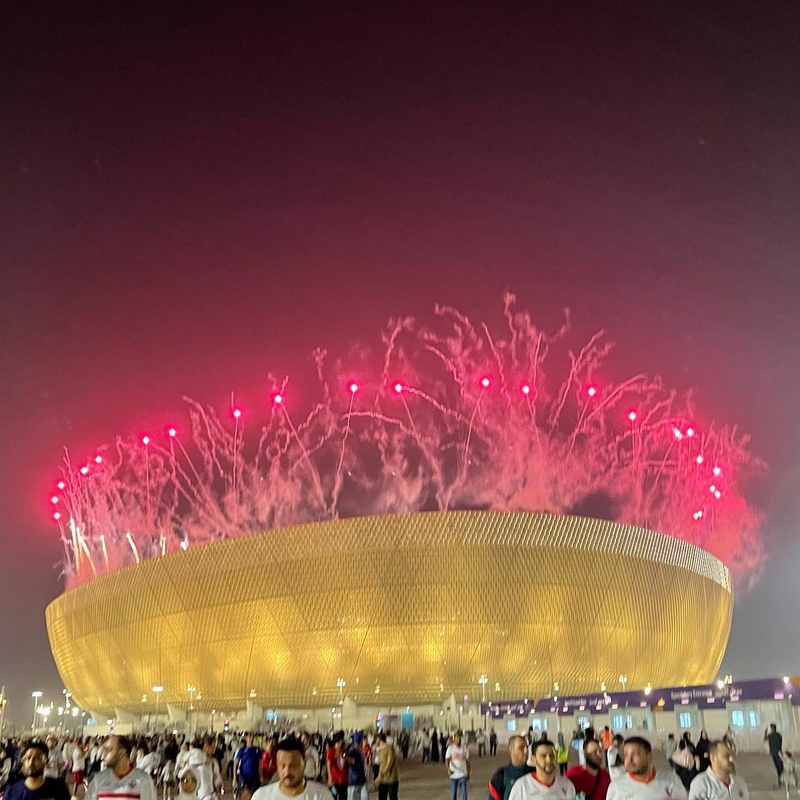 El estadio Lusail | Instagram/@sajath_marakkatt