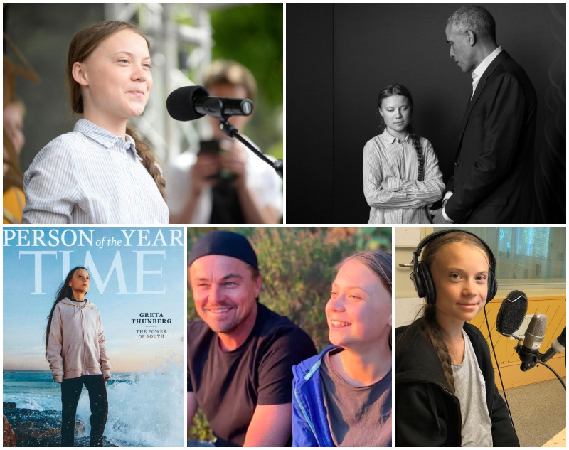 Fascinating Facts About Environmental Activist Greta Thunberg | Alamy Stock Photo by Franz Perc & Max Moden/TT News Agency & INNA FINKOVA & Instagram/@leonardodicaprio & @gretathunberg