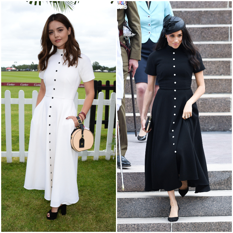 Jenna Coleman vs. Meghan Markle | Getty Images Photo by David M. Benett/Cartier & Alamy Stock Photo by Doug Peters/EMPICS