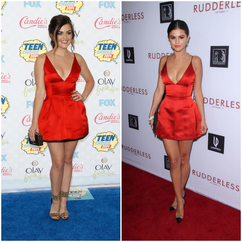 Lucy Hale Vs. Selena Gomez | Alamy Stock Photo by WENN Rights Ltd & Kathy Hutchins