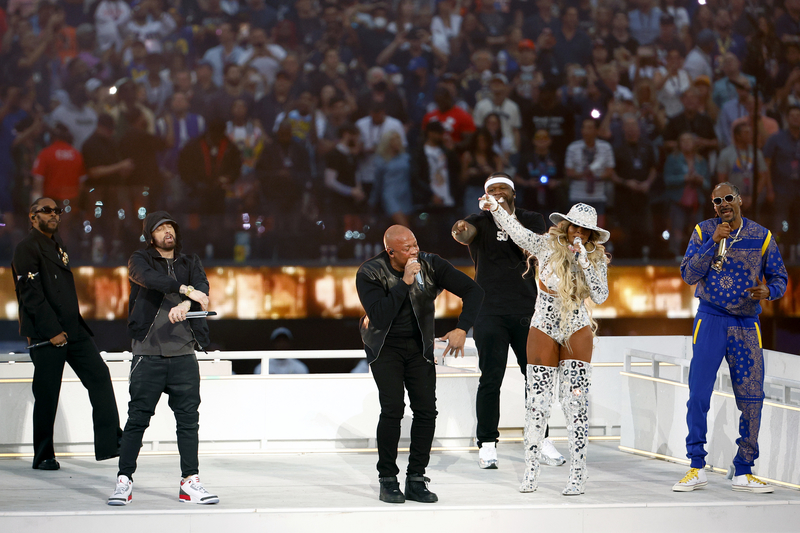 Best: Dr. Dre, Snoop Dogg, 50 Cent, Mary J. Blige, Kendrick Lamar, Eminem, 2022 | Getty Images Photo by Ronald Martinez