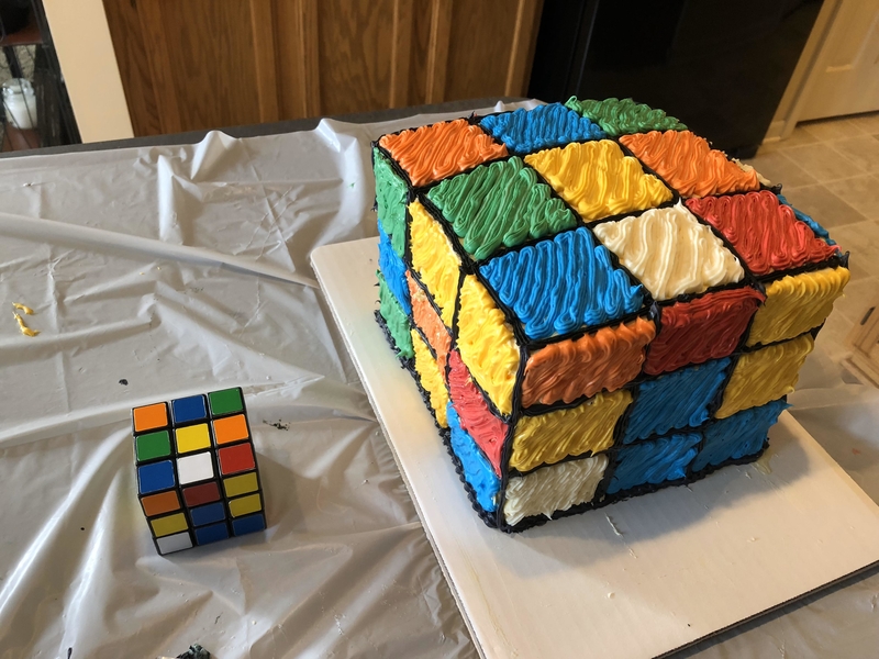 La tarta del cubo de Rubik | Reddit.com/CometDebris