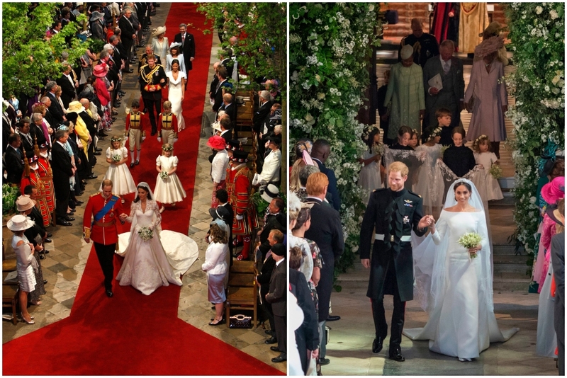  Walking up the Aisle  | Getty Images Photo by Richard Pohle-WPA Pool & DOMINIC LIPINSKI/AFP 