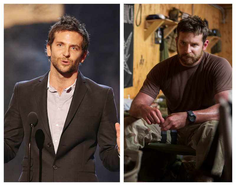 Bradley Cooper llegó a pesar 100 kg para “Francotirador” | Getty Images Photo by Michael Tran/FilmMagic & Alamy Stock Photo by PictureLux/The Hollywood Archive