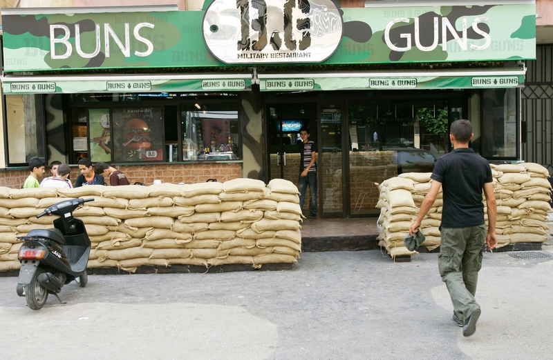 Buns and Guns in Beirut | Alamy Stock Photo