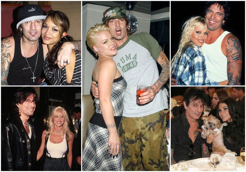 Tommy Lee’s Messy Marriages And Frequent Flings | Getty Images Photo by Theo Wargo/WireImage & Bill Davila/FilmMagic & Jeffrey Mayer/WireImage & SGranitz/WireImage & Joe Scarnici