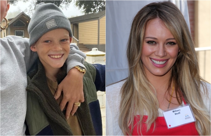 Luca Cruz Comrie & Hilary Duff | Instagram/@hilaryduff & Alamy Stock Photo by Steve Bukley