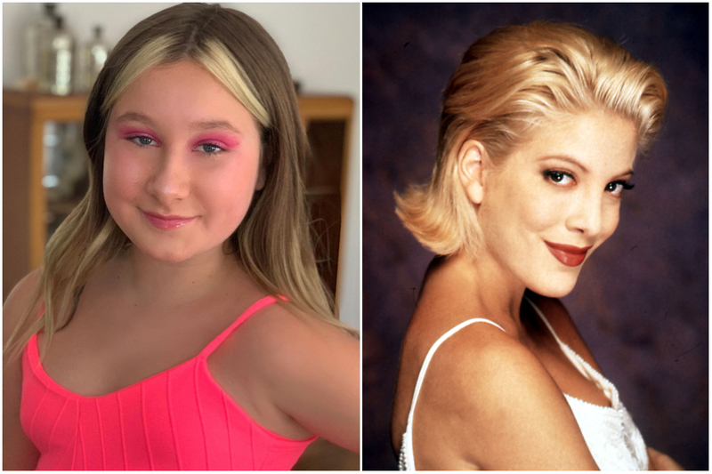 Stella Doreen McDermott & Tori Spelling | Instagram/@torispelling & Alamy Stock Photo by Moviestore Collection Ltd 