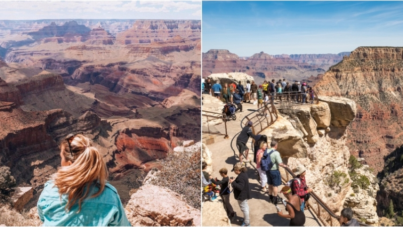 The Grand Canyon, Arizona, USA | Instagram/@rositapischiutta & Alamy Stock Photo 