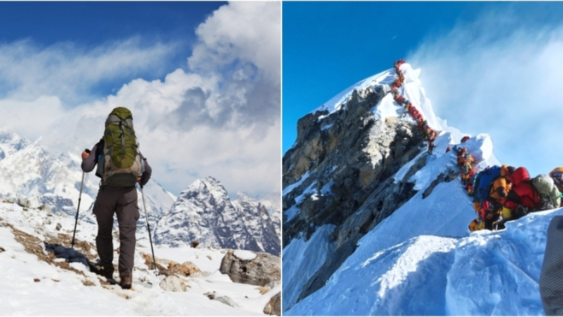 Climbing Mount Everest, Nepal/China | Shutterstock