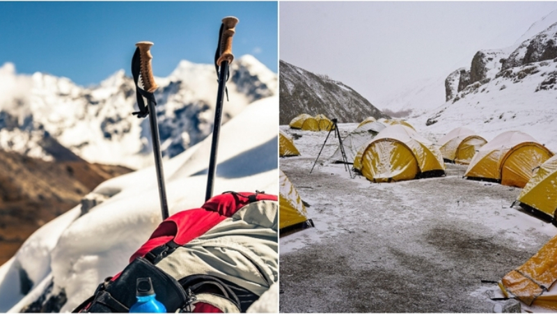 Camping in the Himalayas | Alamy Stock Photo