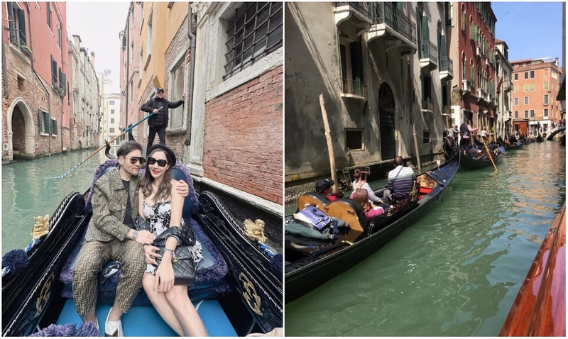 A Gondola Ride in Venice, Italy | Instagram/@my_brandname_shopaholic & @mj.martinez.370515