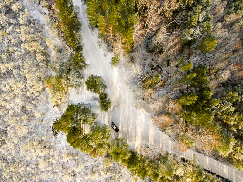 WALD IM WINTER | Alamy Stock Photo by Martins Vanags