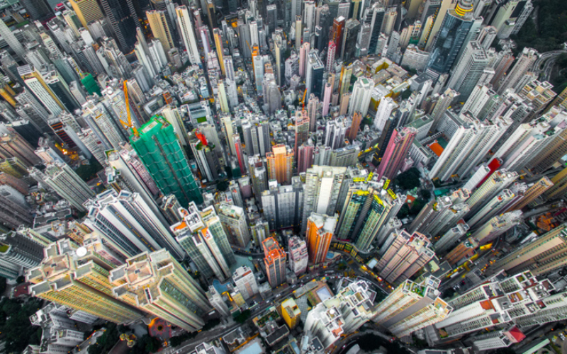 HONGKONG VON OBEN | Alamy Stock Photo by Media Drum World 