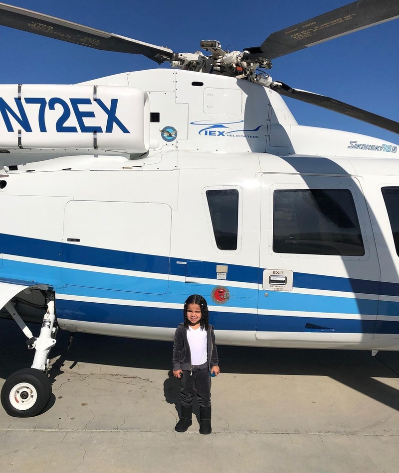 Paseo en helicóptero para Dream | Instagram/@robkardashianofficial