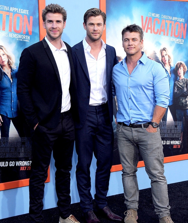 Chris Hemsworth E Seus Irmãos Liam E Luke | Getty Images Photo by Barry King