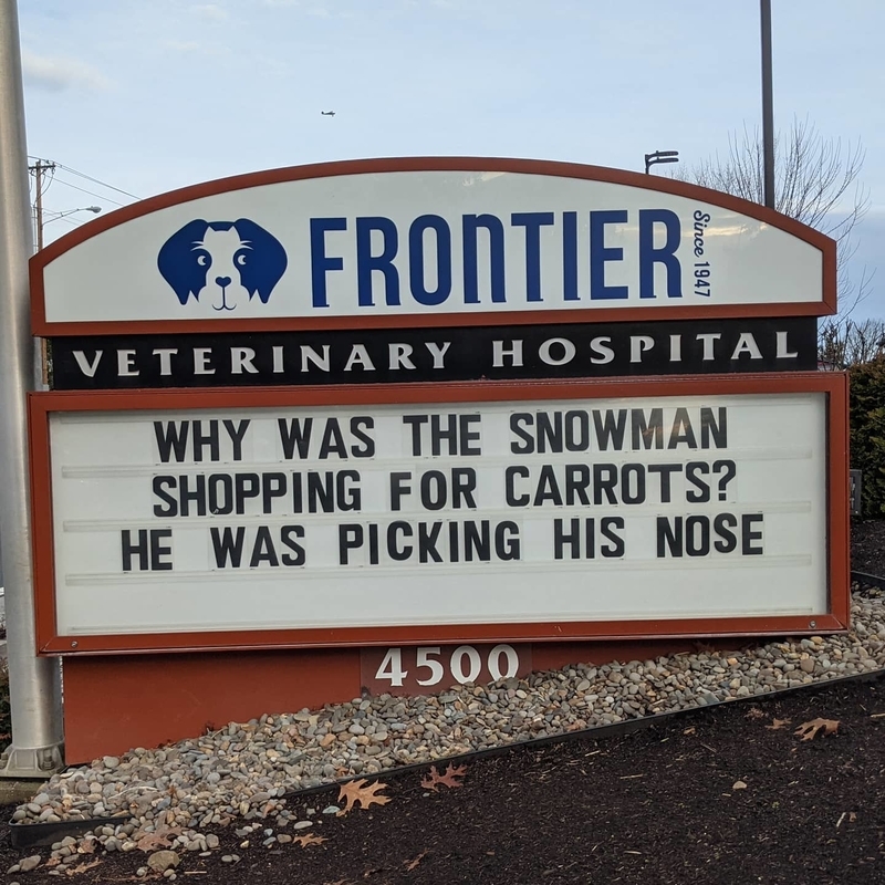 A Pretty Cool Joke | Instagram/@frontiervet