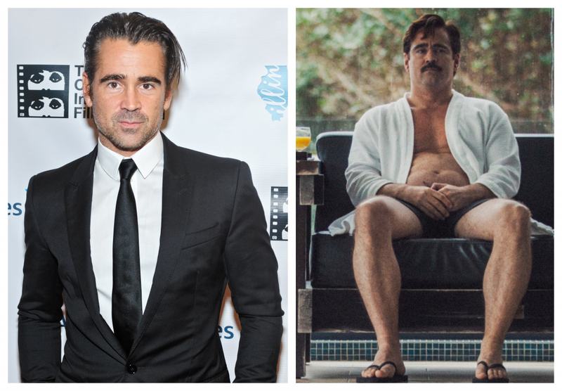 Colin Farrell engorda para “La langosta” | Getty Images Photo by Timothy Hiatt & Alamy Stock Photo by Despina Spyrou/A24/Courtesy Everett Collection