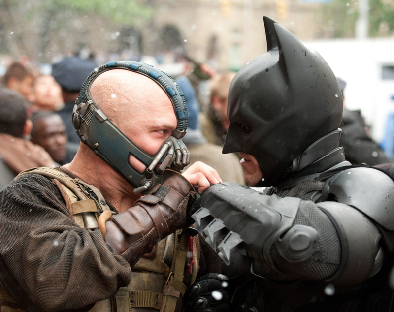 Batman E Bane Brigando | Alamy Stock Photo