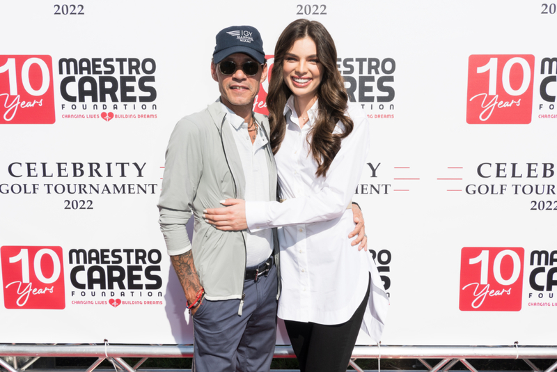 Marc Anthony und Nadia Ferreira | Getty Images Photo by Jason Koerner