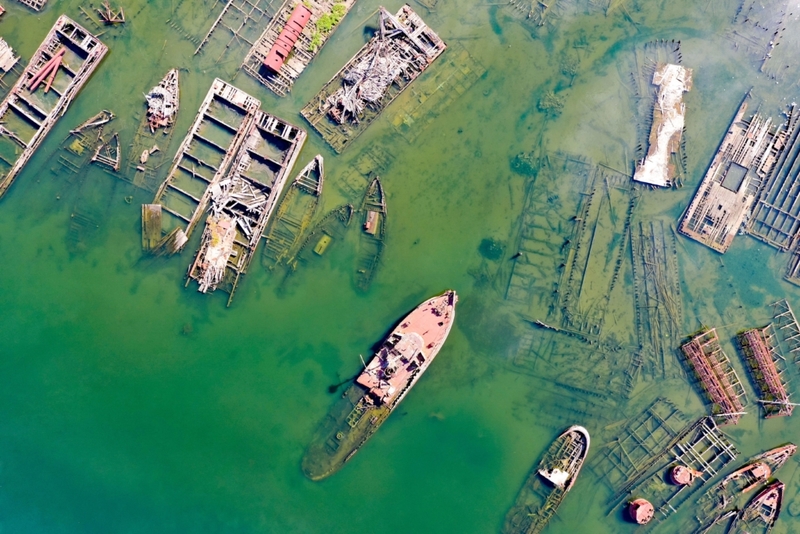 Cementerio de barcos Arthur Kill | Alamy Stock Photo by Felix Lipov