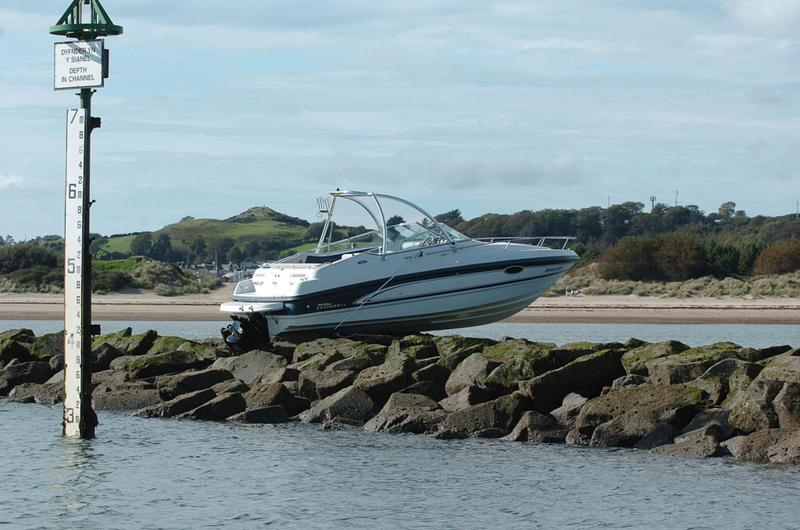 Where Did He Get His Boating License? | Alamy Stock Photo