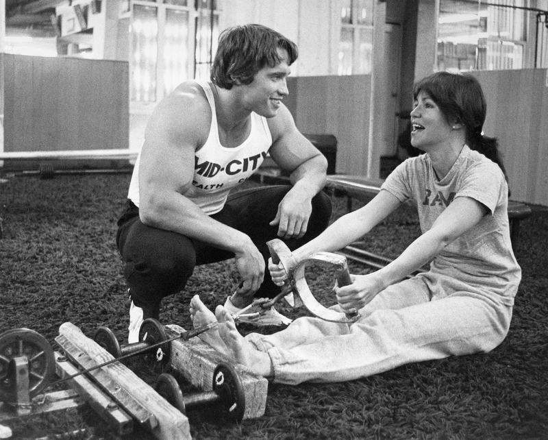 Sally and Arnold Hit the Gym | Getty Images Photo by Bettmann